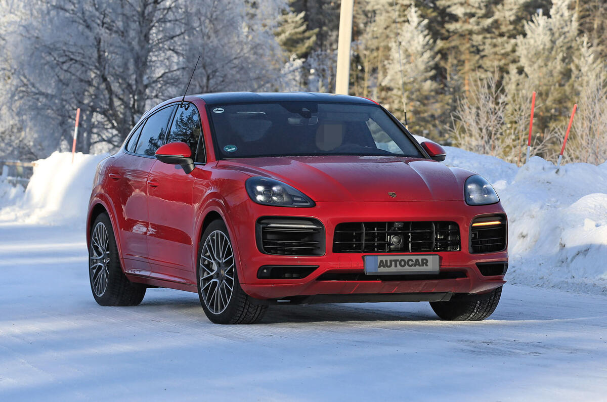 New Porsche Cayenne Coupe Gts Previewed In Spy Shots Autocar