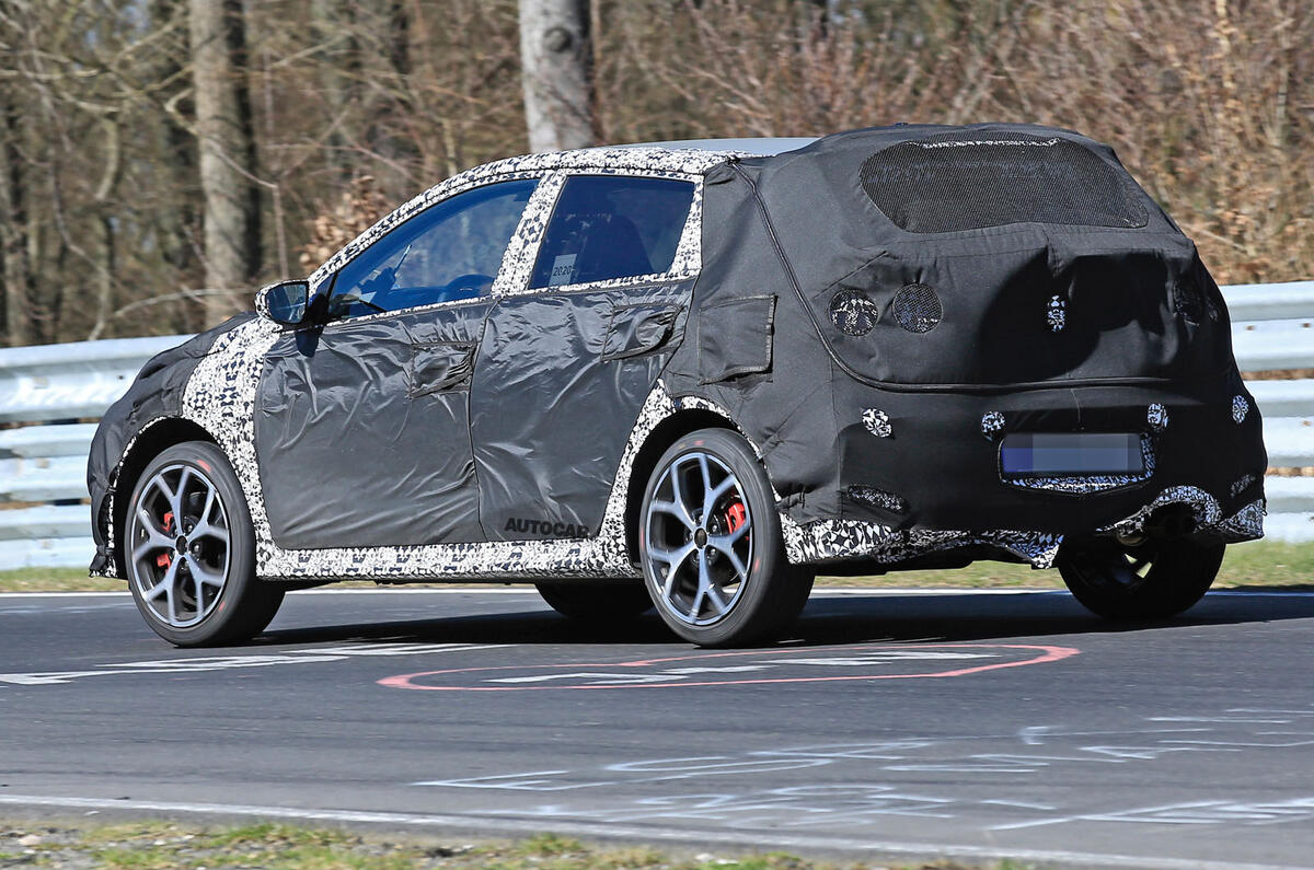 2021 hyundai i20 n new hot hatch testing at nurburgring
