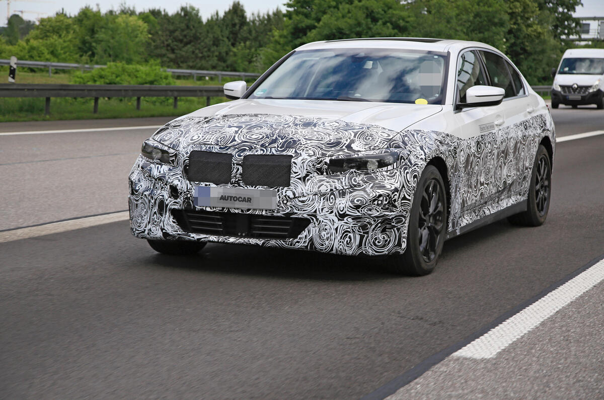 2020 electric BMW 3 Series prototype spy shots