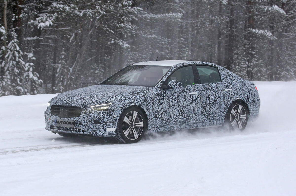 2021 Mercedes Benz C Class Mule Reveals Production Design Autocar