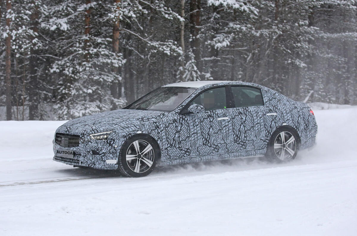 2021 Mercedes Benz C Class Mule Reveals Production Design Autocar