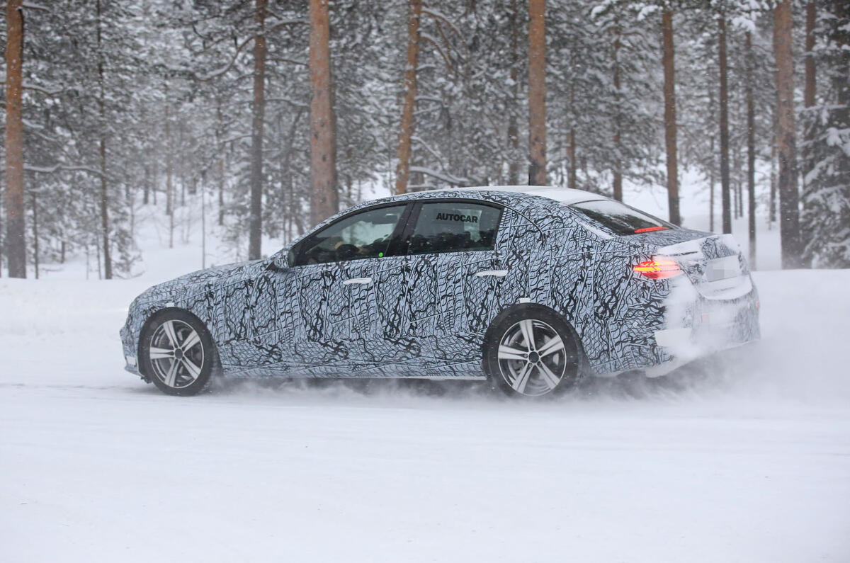 2021 Mercedes Benz C Class Mule Reveals Production Design Autocar