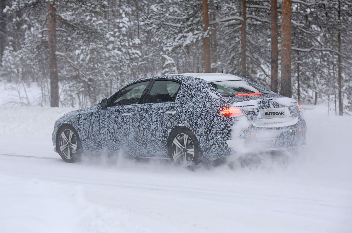 2021 Mercedes-Benz C-Class development mule