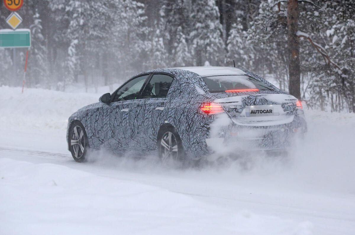 2021 Mercedes Benz C Class Mule Reveals Production Design Autocar