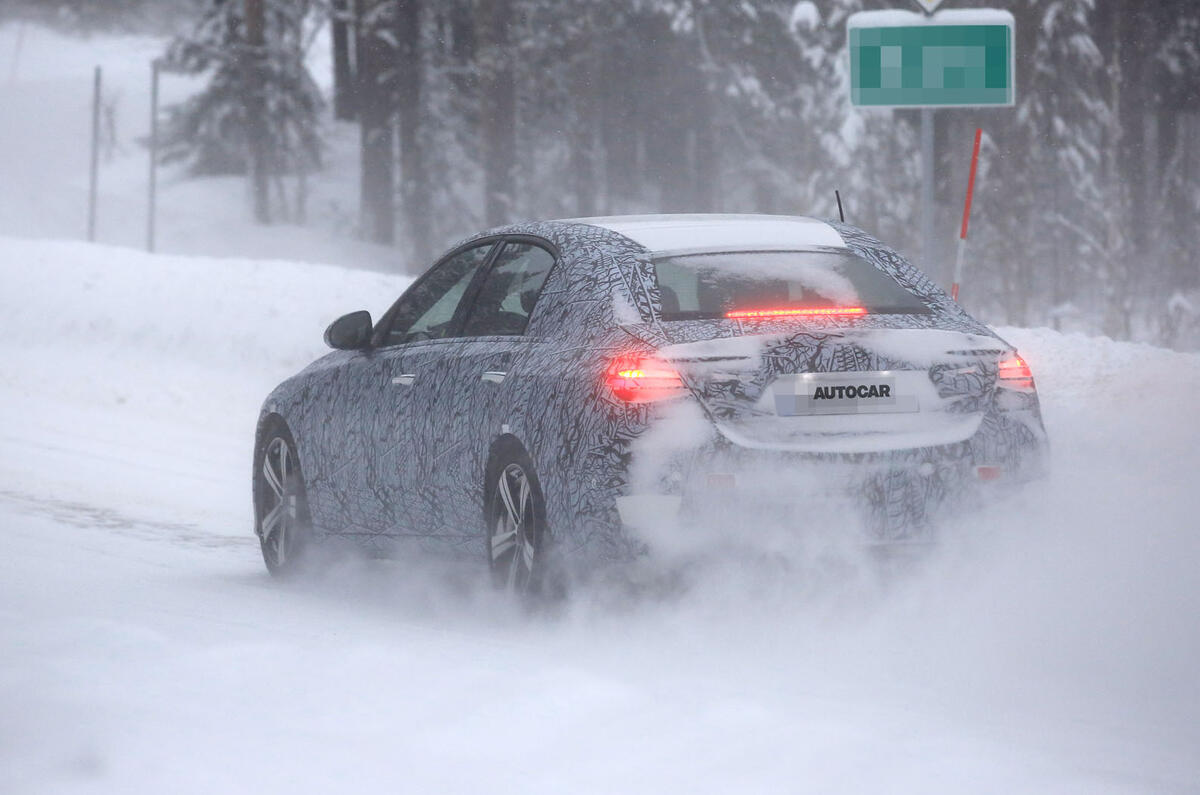 2021 Mercedes-Benz C-Class development mule