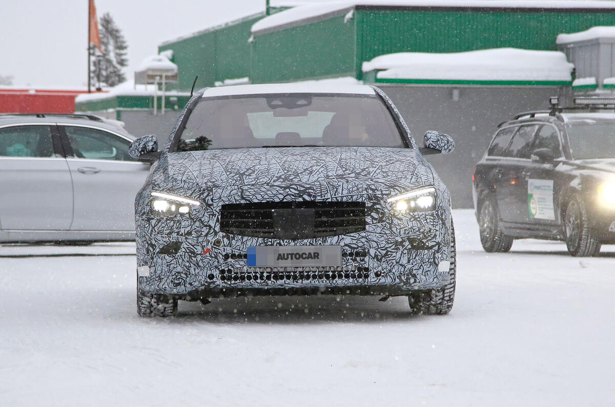 2021 Mercedes-Benz C-Class development mule
