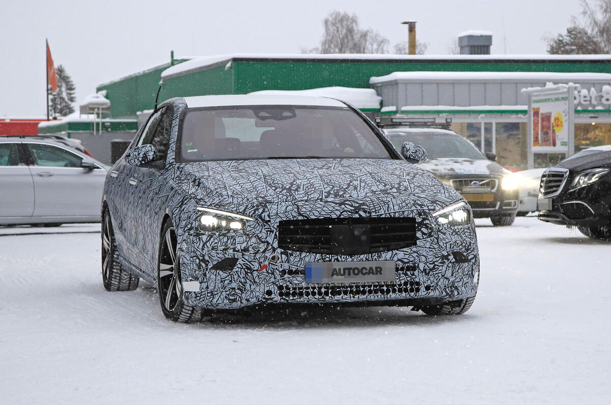 2021 Mercedes-Benz C-Class development mule
