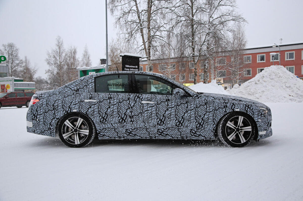2021 Mercedes Benz C Class Mule Reveals Production Design Autocar