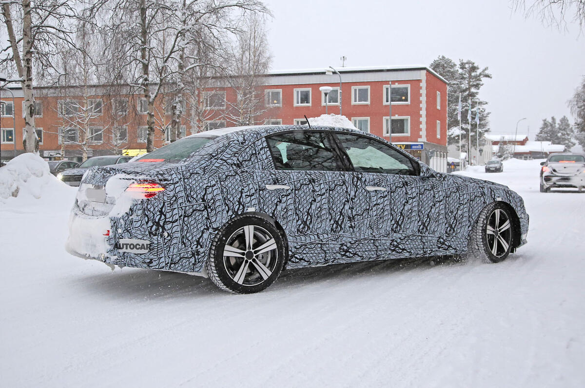 2021 Mercedes-Benz C-Class development mule