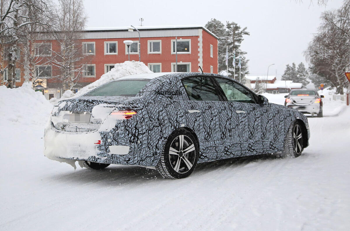 2021 Mercedes Benz C Class Mule Reveals Production Design Autocar