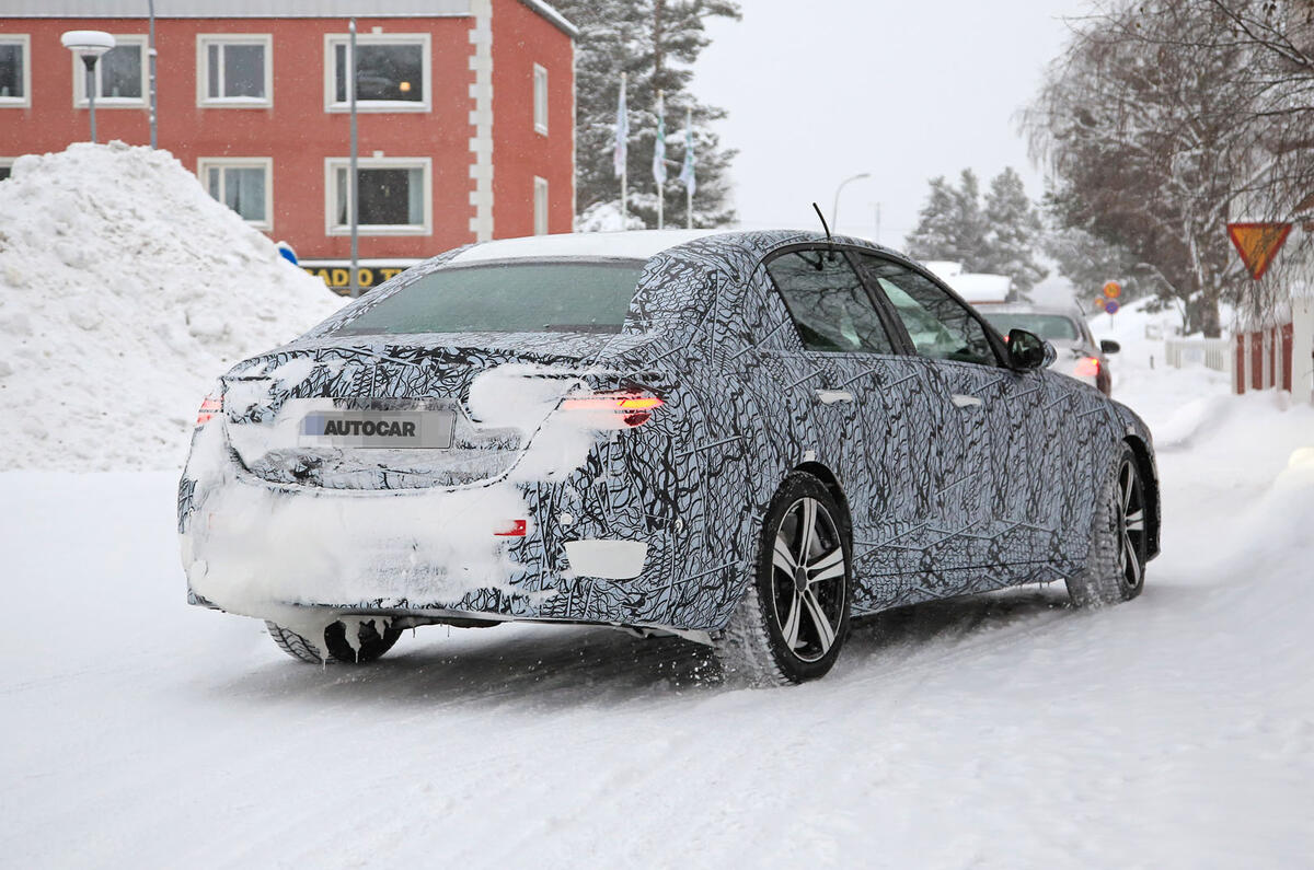 2021 Mercedes-Benz C-Class development mule