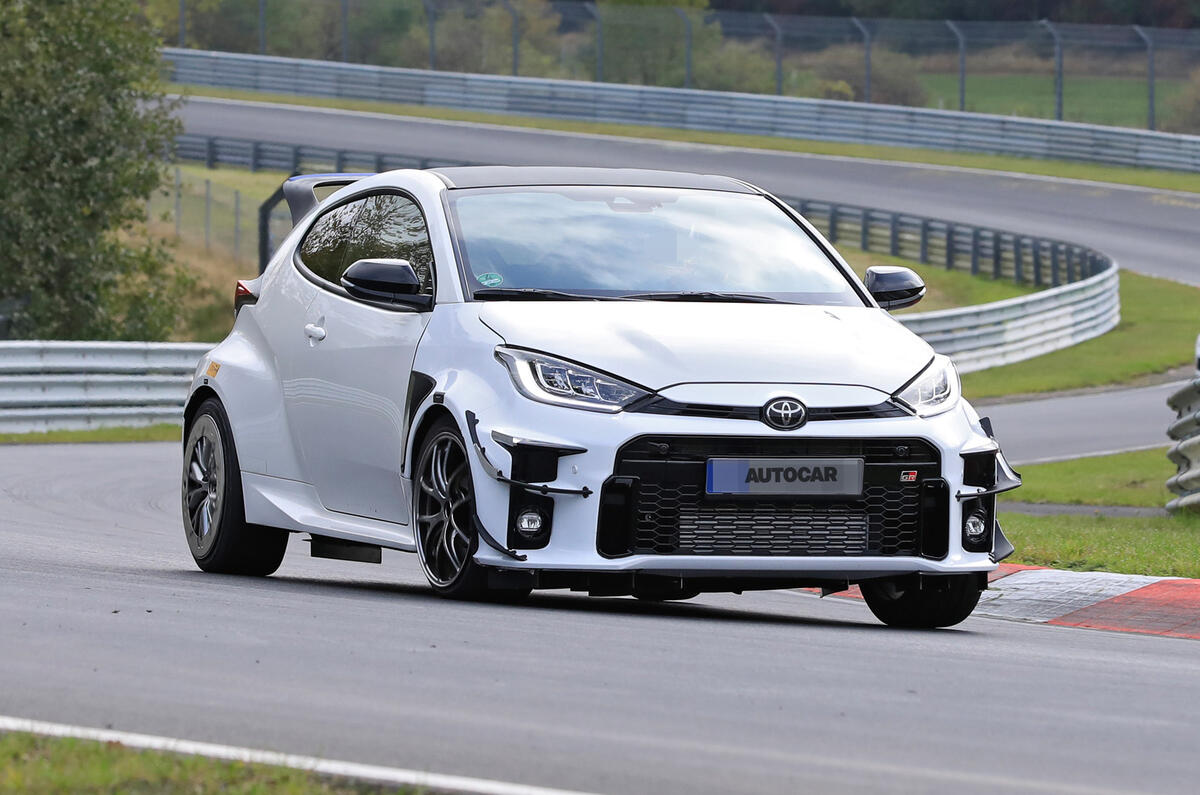 Toyota GR Yaris Modified prototype spotted at the Nurburgring Autocar