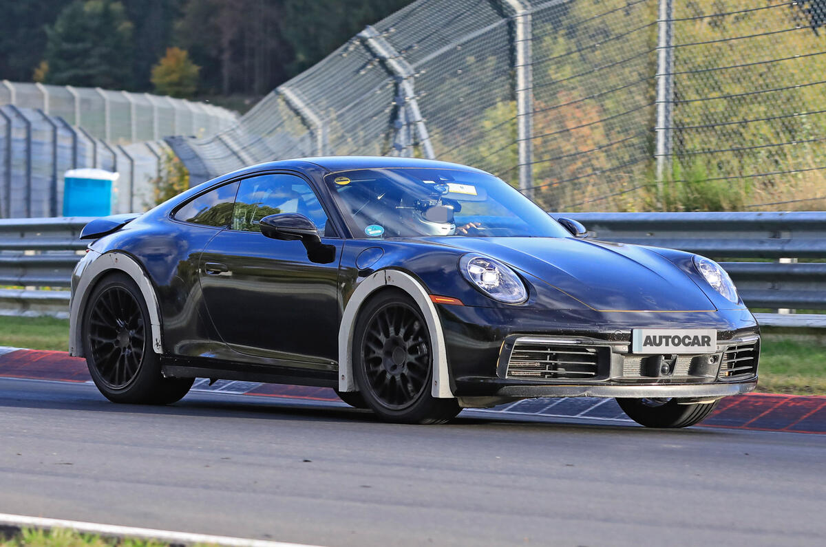 2020 Porsche 911 raised prototype at Nurburgring