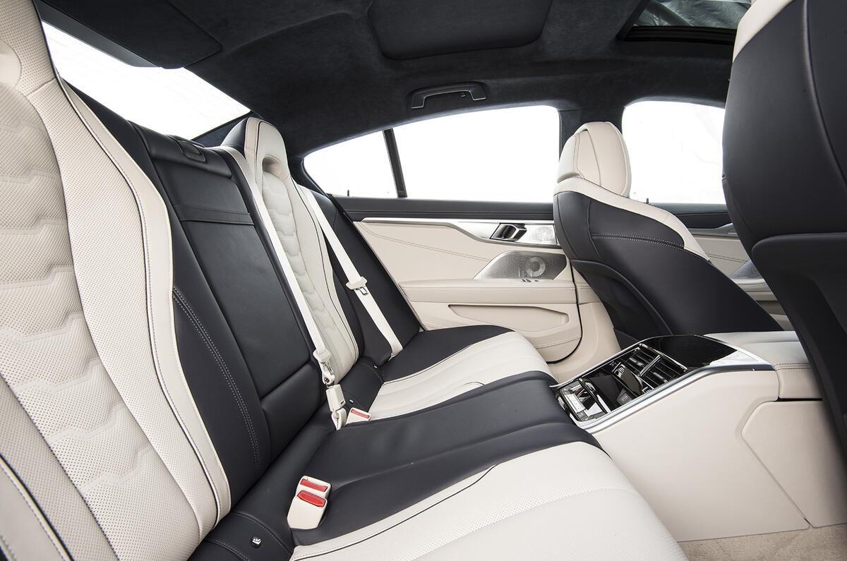 BMW 8 Series Gran Coupe 2019 UK first drive review - rear seats