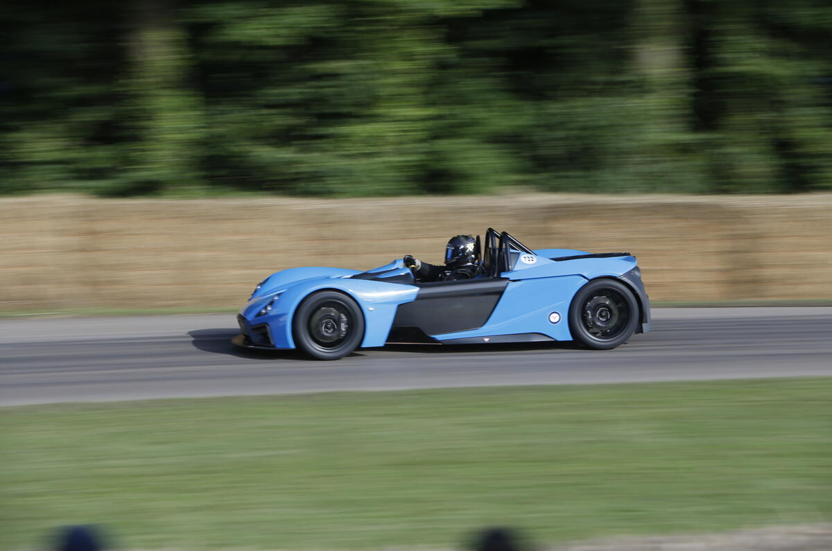 Definitive Elemental RP1 sports car in action at Goodwood Autocar