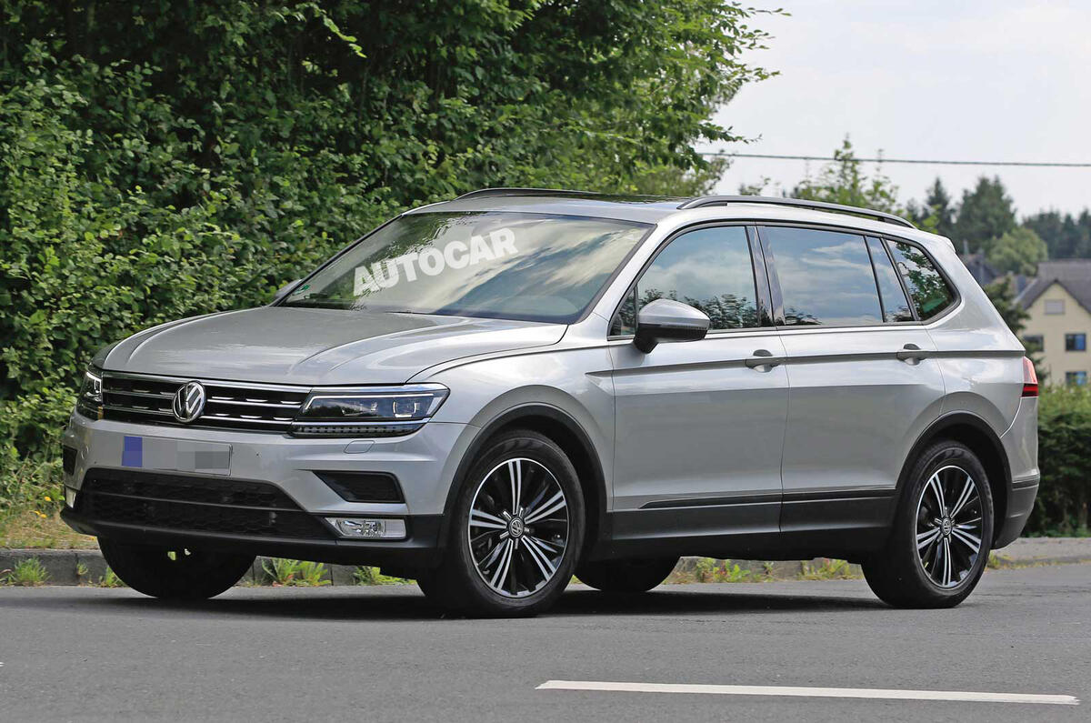 2017 Volkswagen Tiguan long-wheelbase spotted testing ... 2017 Volkswagen Tiguan long-wheelbase spotted testing ...
