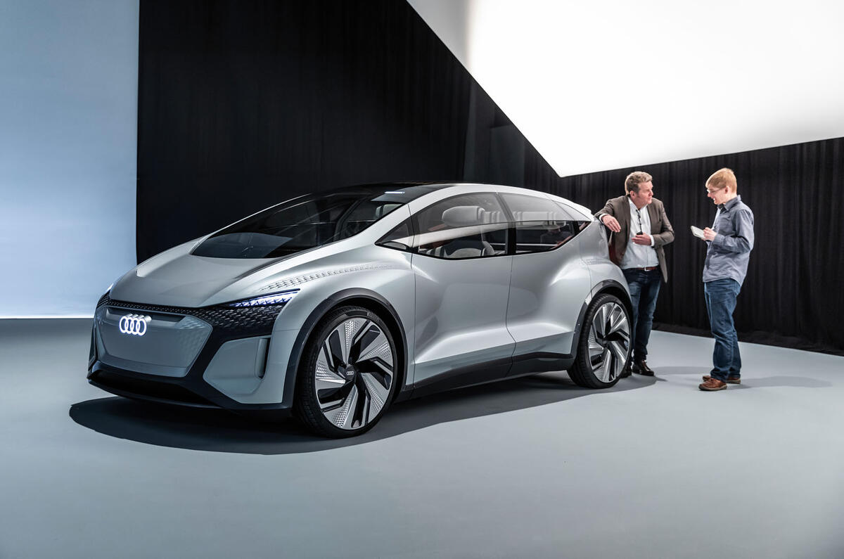 Futuristic Audi Ai Me Concept Hints At Volkswagen Id Rival