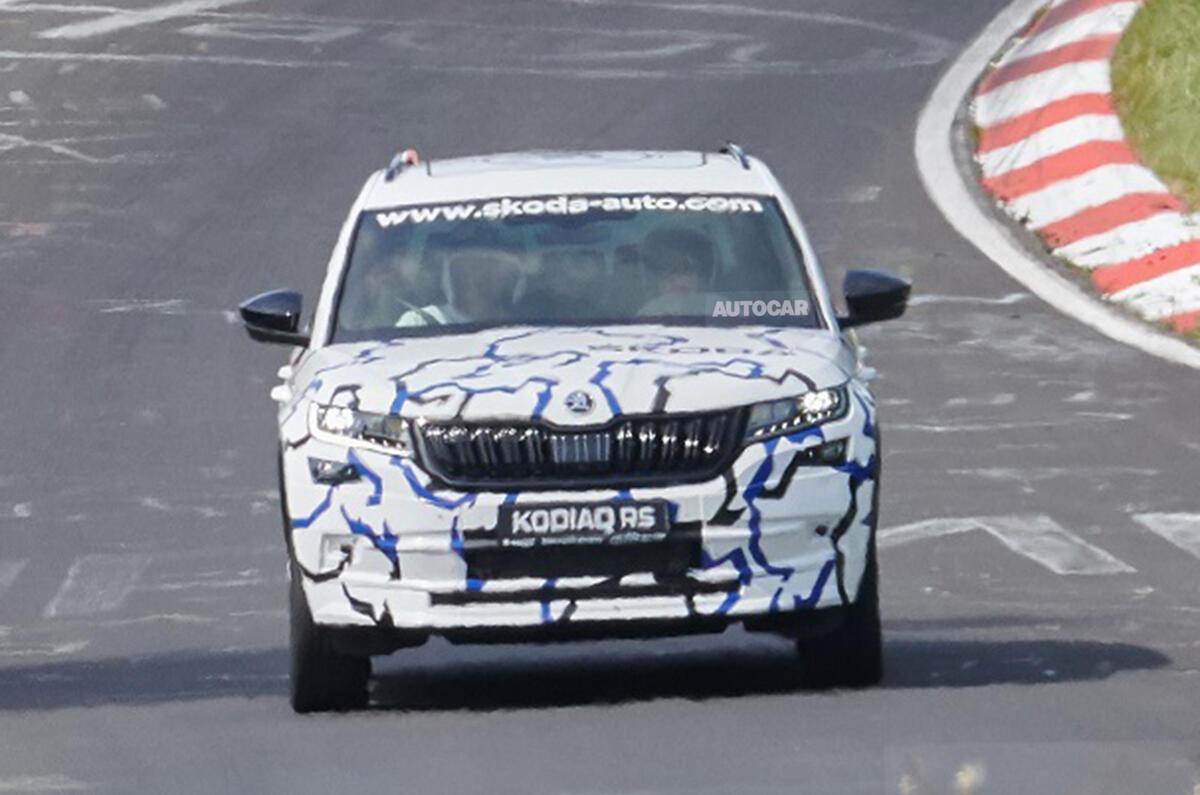 Skoda Kodiaq vRS shapes up in development
