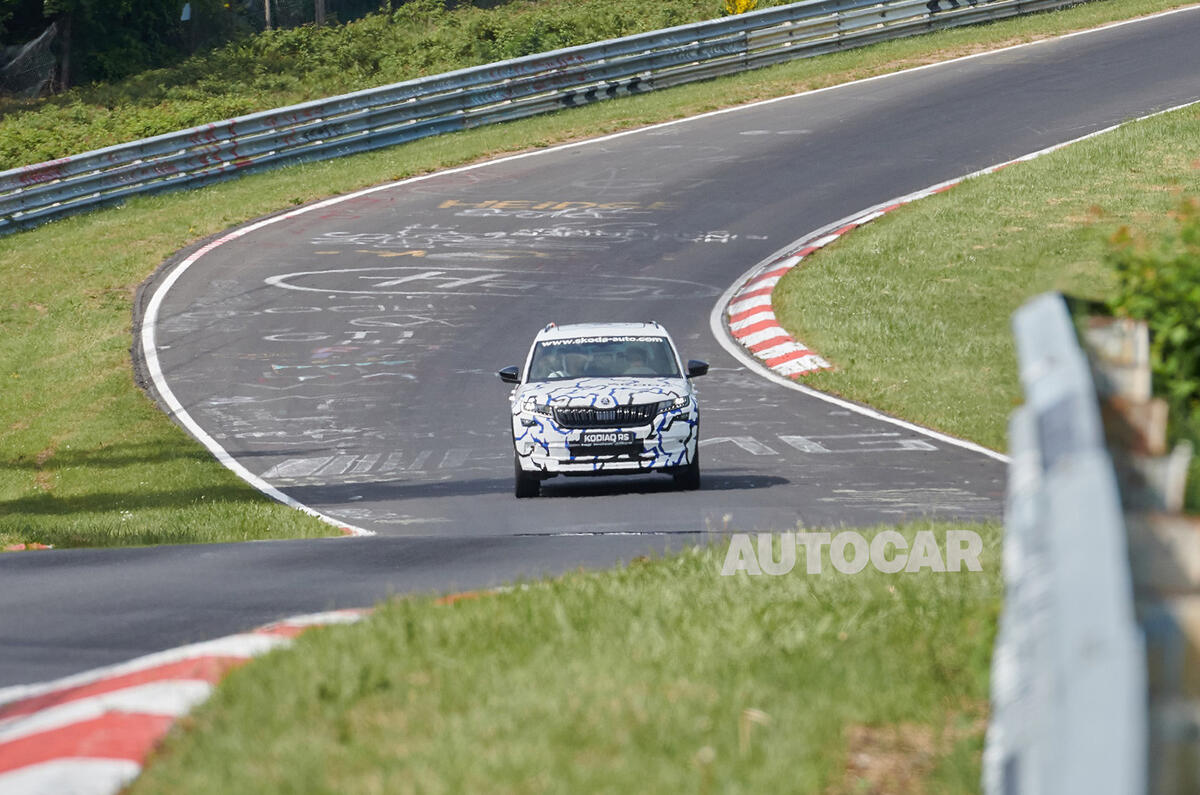 Skoda Kodiaq vRS shapes up in development