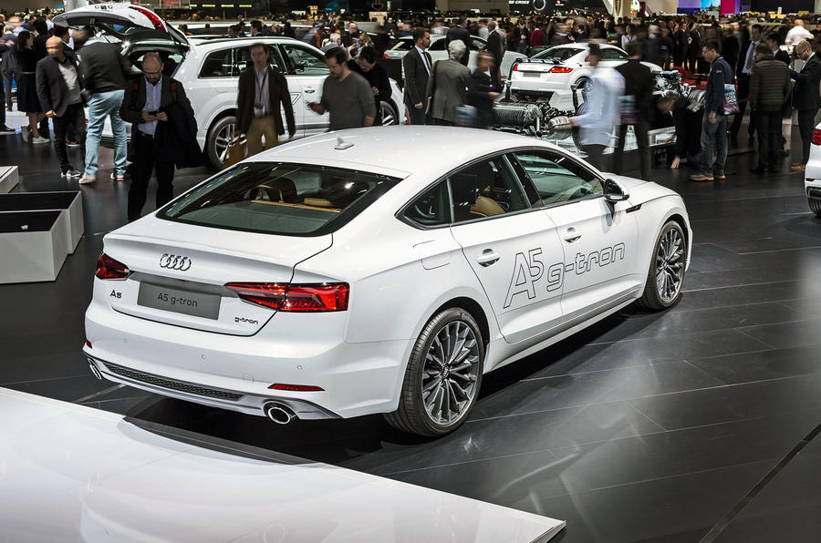 Gas-powered A5 emits 100g/km with a back-up petrol tank