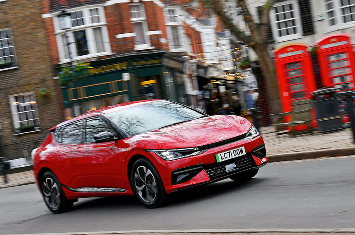 The reduced running costs of all-electric models (like the Kia EV6) are a compelling lure for fleet managers