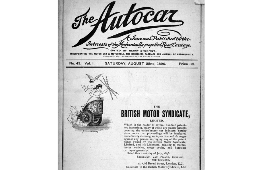 Autocar front cover 22 August 1896