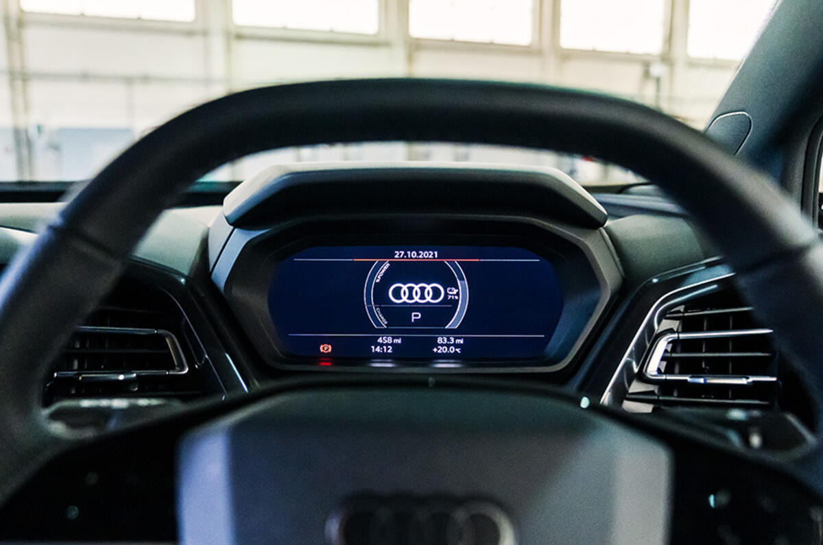 A digital Virtual Cockpit and head-up display put you in the pilot's seat of the Audi Q4 Sportback e-tron