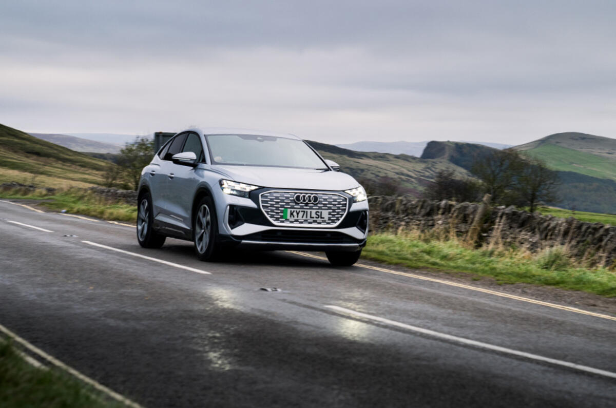 Advanced regenerative braking captures unused energy to extend the Audi Q4 Sportback e-tron's range 
