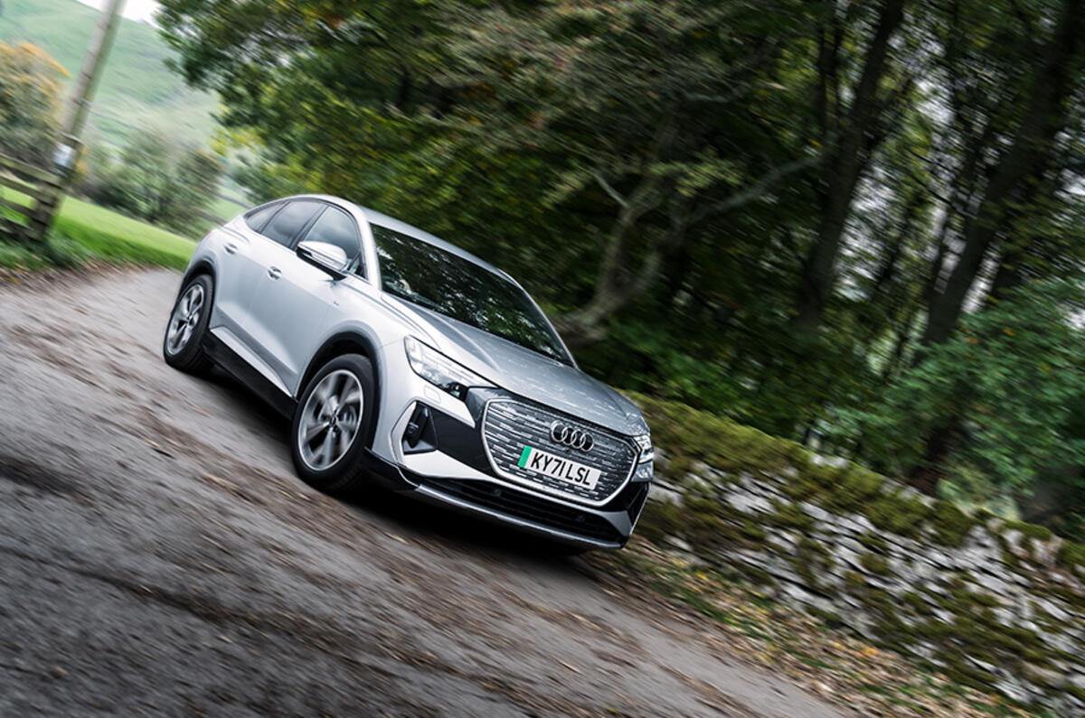 An ‘e-tron’ route planner calculates the best balance of journey time, efficiency and charging 