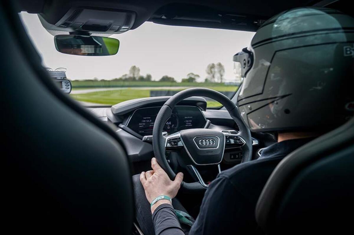 “This car just grips and grips,” says Baz. “Some electric cars feel fast; this is something else”