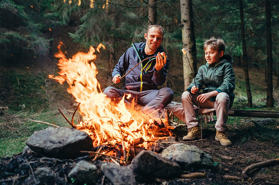 Are you the sort of family that loves wild camping?