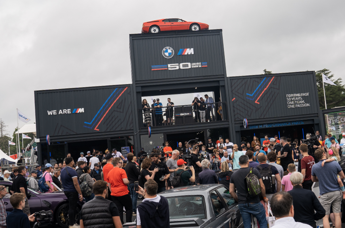 BMW M's trackside stand was a big lure for fans from right across the automotive spectrum
