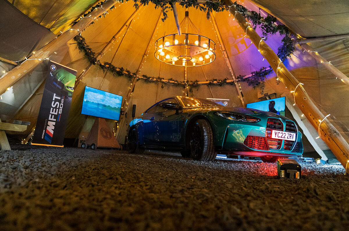 The BMW M4 Competition Coupe was a real draw at Autocar's BMW M-Fest event