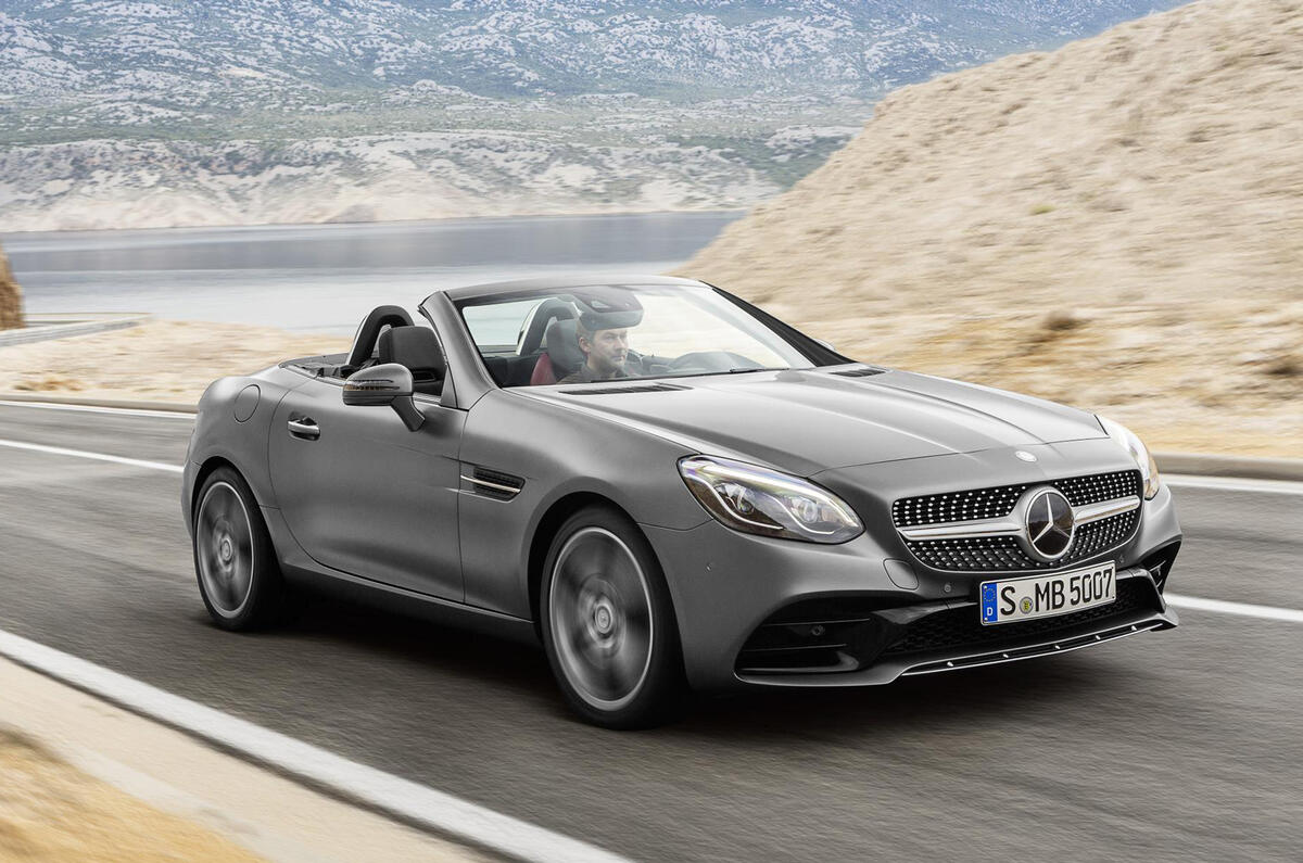 Mercedes Benz Slc 180 Launched As New Mazda Mx 5 Rf Rival Autocar