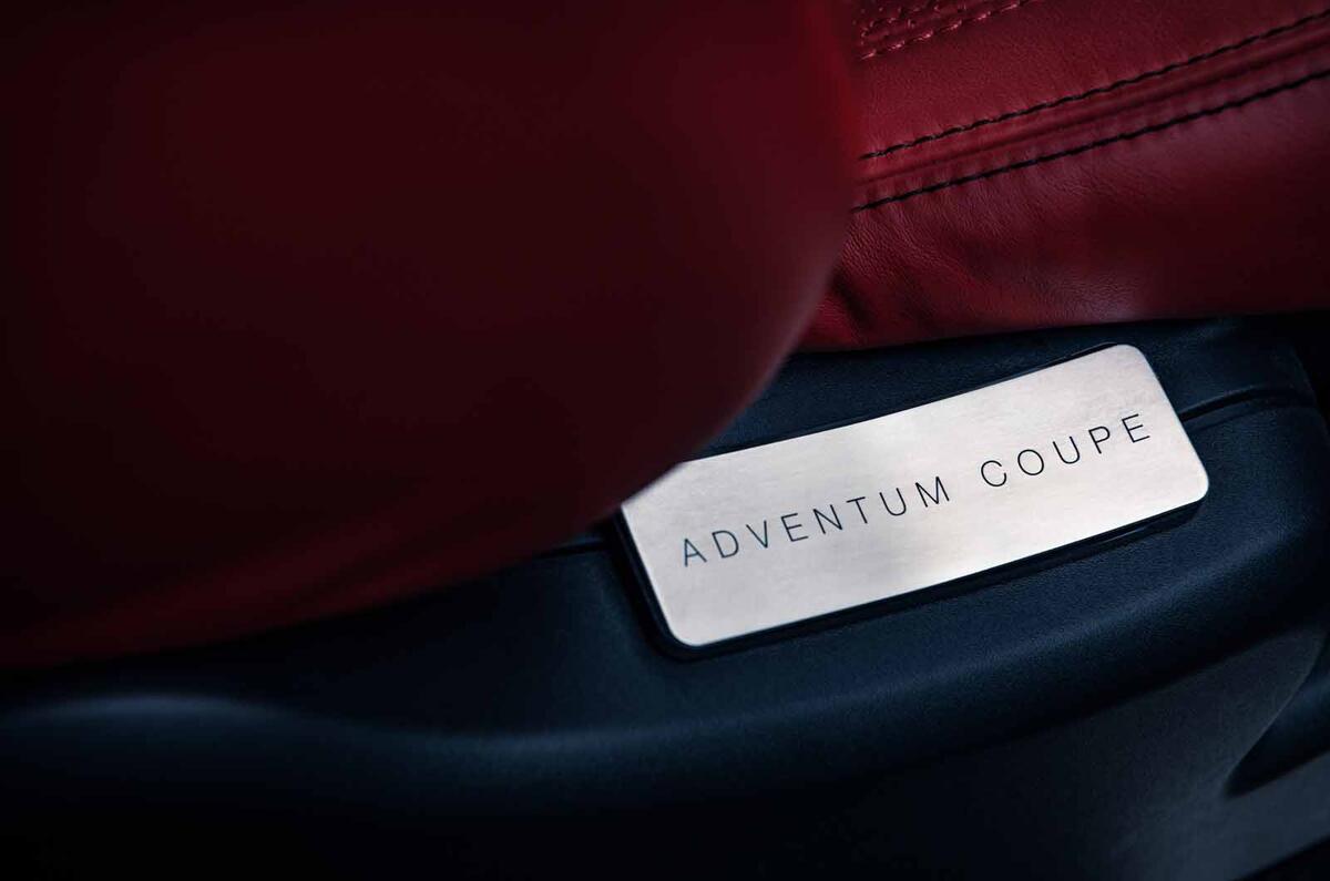 Adventum Coupé production version revealed plaque