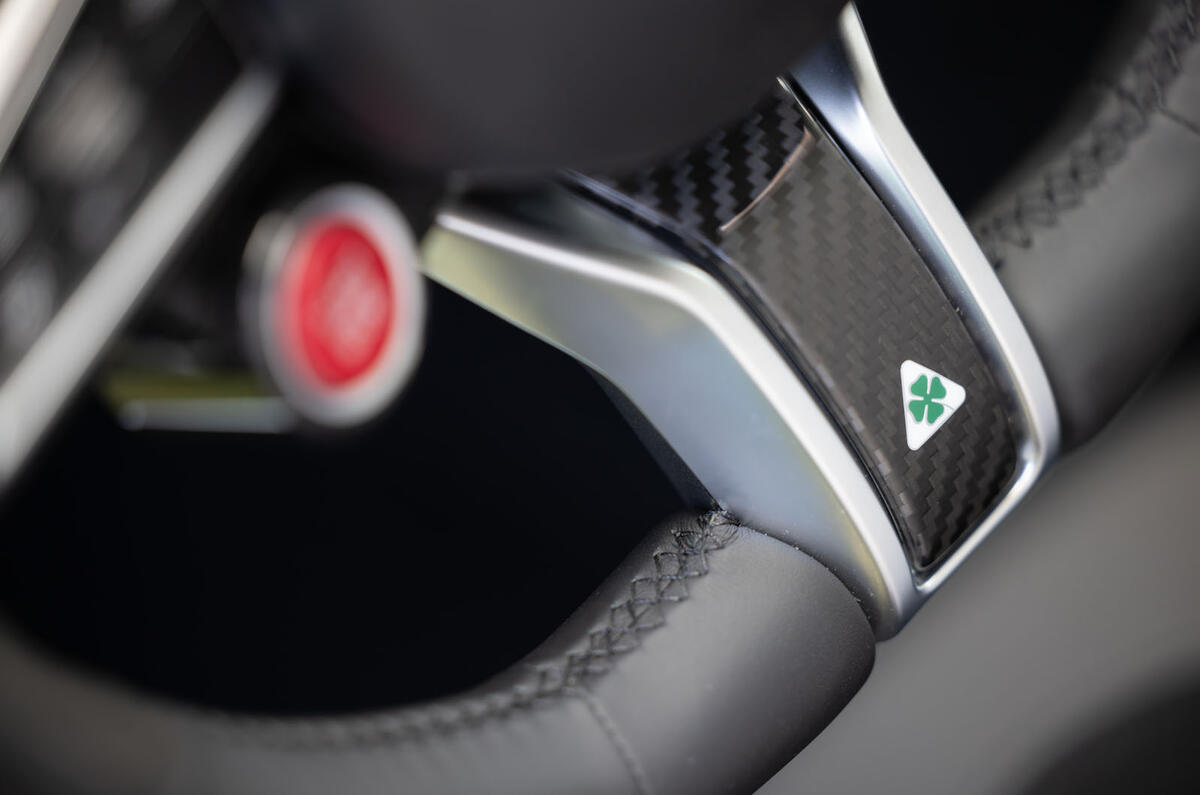 alfa romeo giulia quadrifoglio 100years review 08 cloverleaf