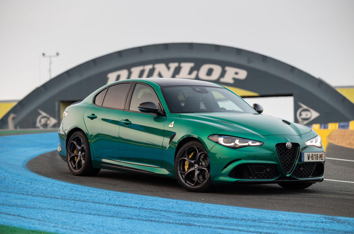 alfa romeo giulia quadrifoglio 100years review 18 static front