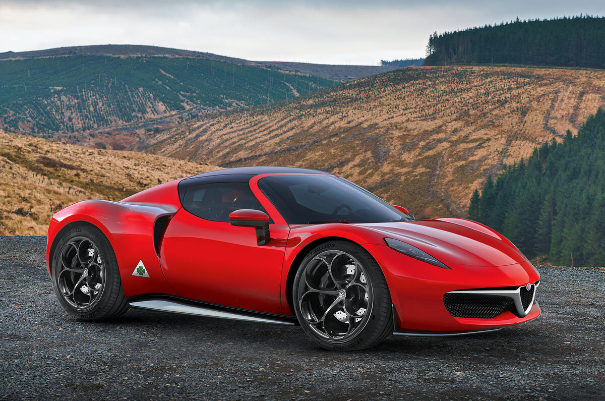 Alfa Stradale render 2022 en loc