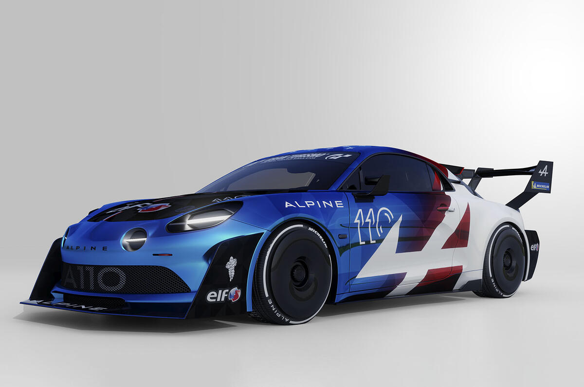 Alpine A110 Pikes Peak front three quarter