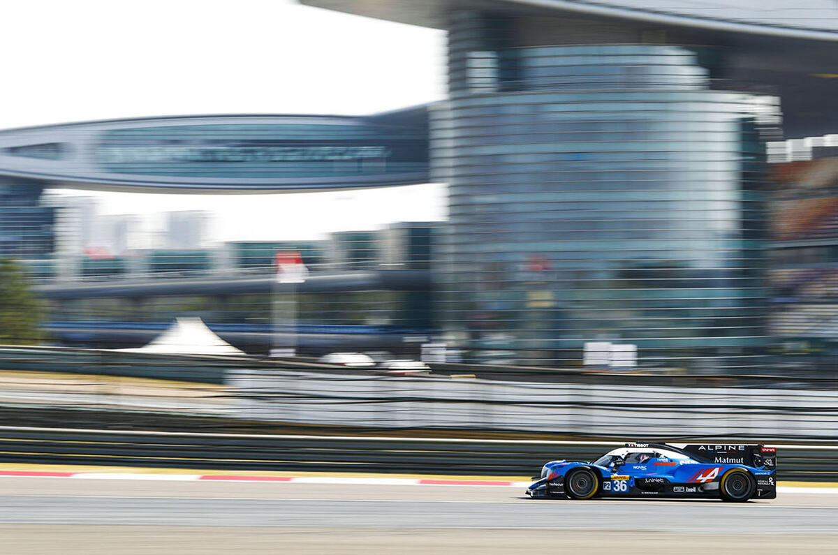 Alpine endurange racing - Shanghai 2018 tracking