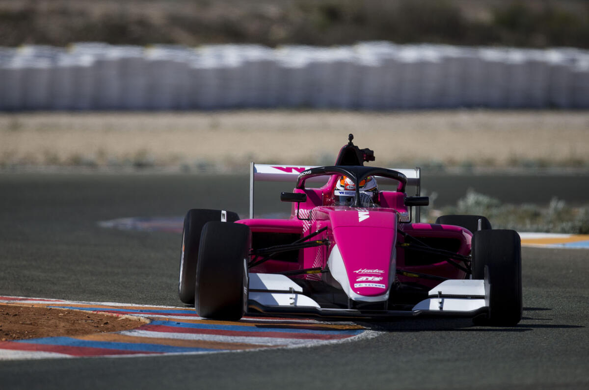 W Series Formula 3 car - front