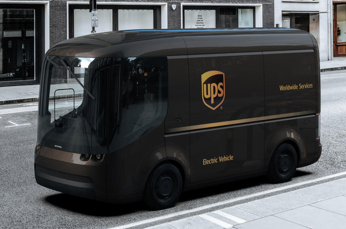 UPS electric van Arrival