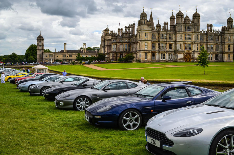 Lined up in front of Burghley House