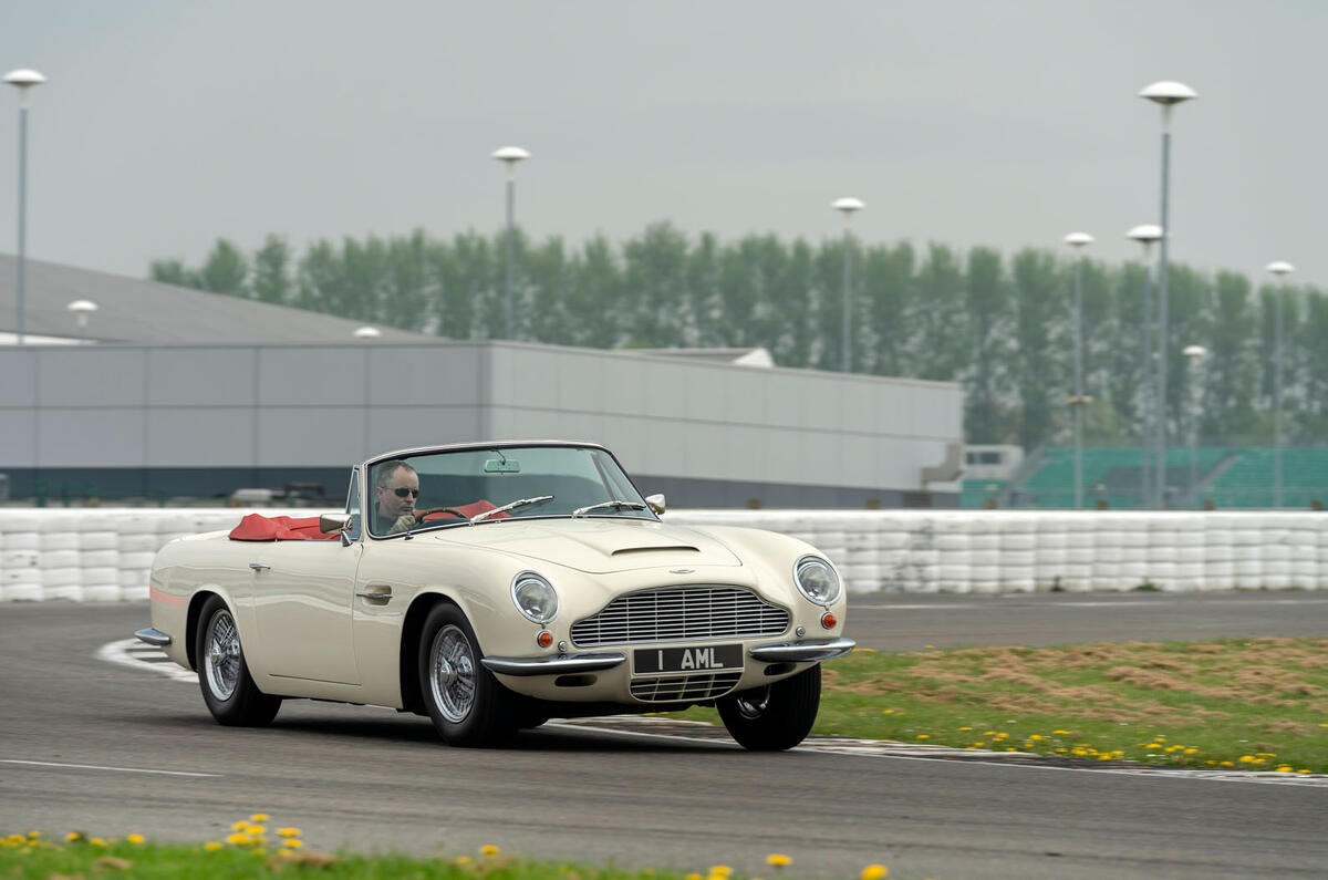 Aston Martin Works electric DB6 Volante - cornering