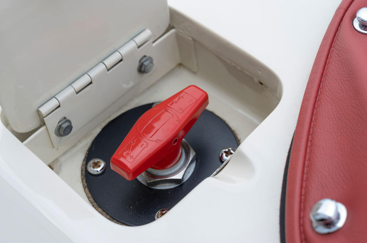 Aston Martin Works electric DB6 Volante - charging port
