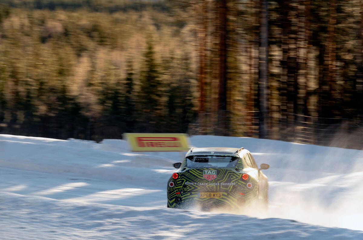 Aston Martin DBX winter testing