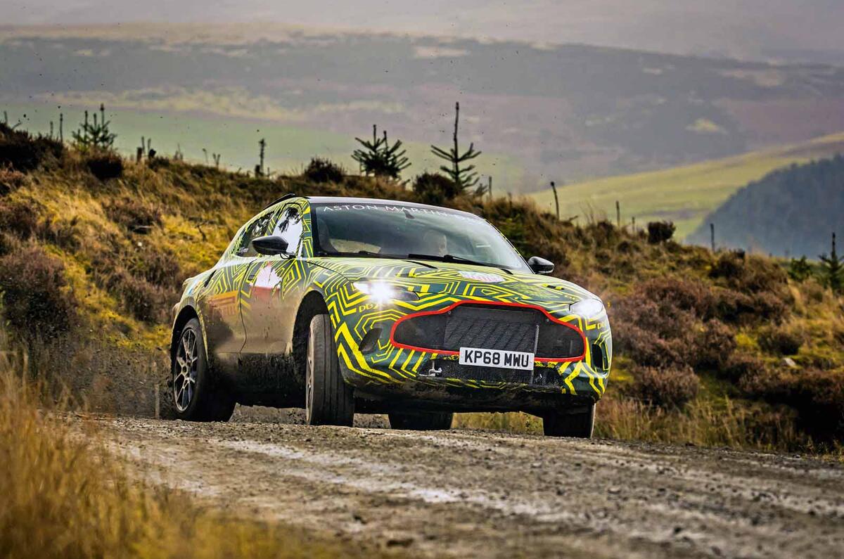Aston Martin DBX testing