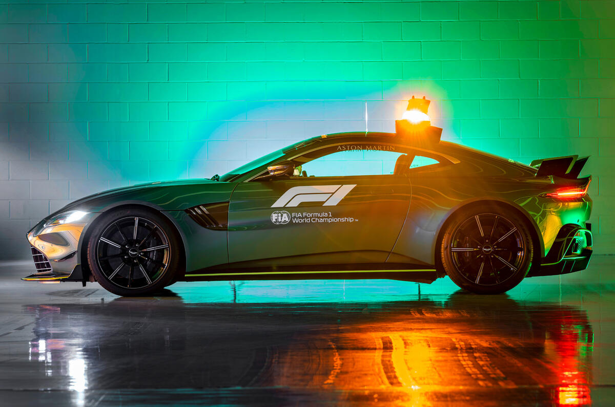 Aston Martin reveals uprated Vantage Formula 1 safety car