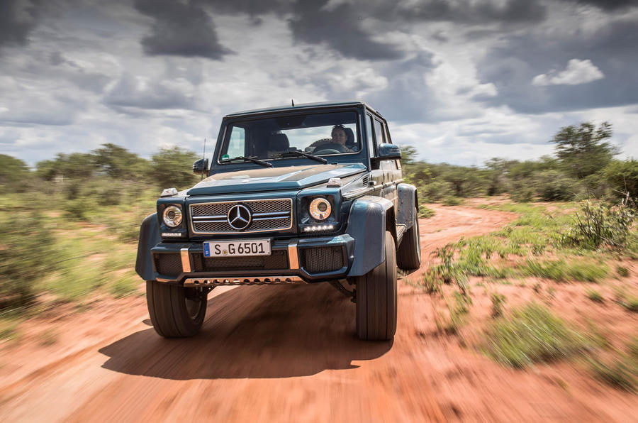 Mercedes-Maybach G650 Landaulet on an African nature reserve