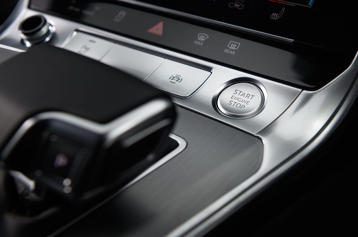 Audi A7 starter button